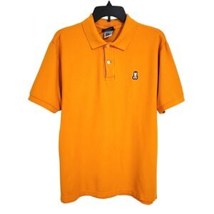 Psycho Bunny 100% Pima Cotton Short Sleeve Polo Shirt Size 6 Mens Large Orange